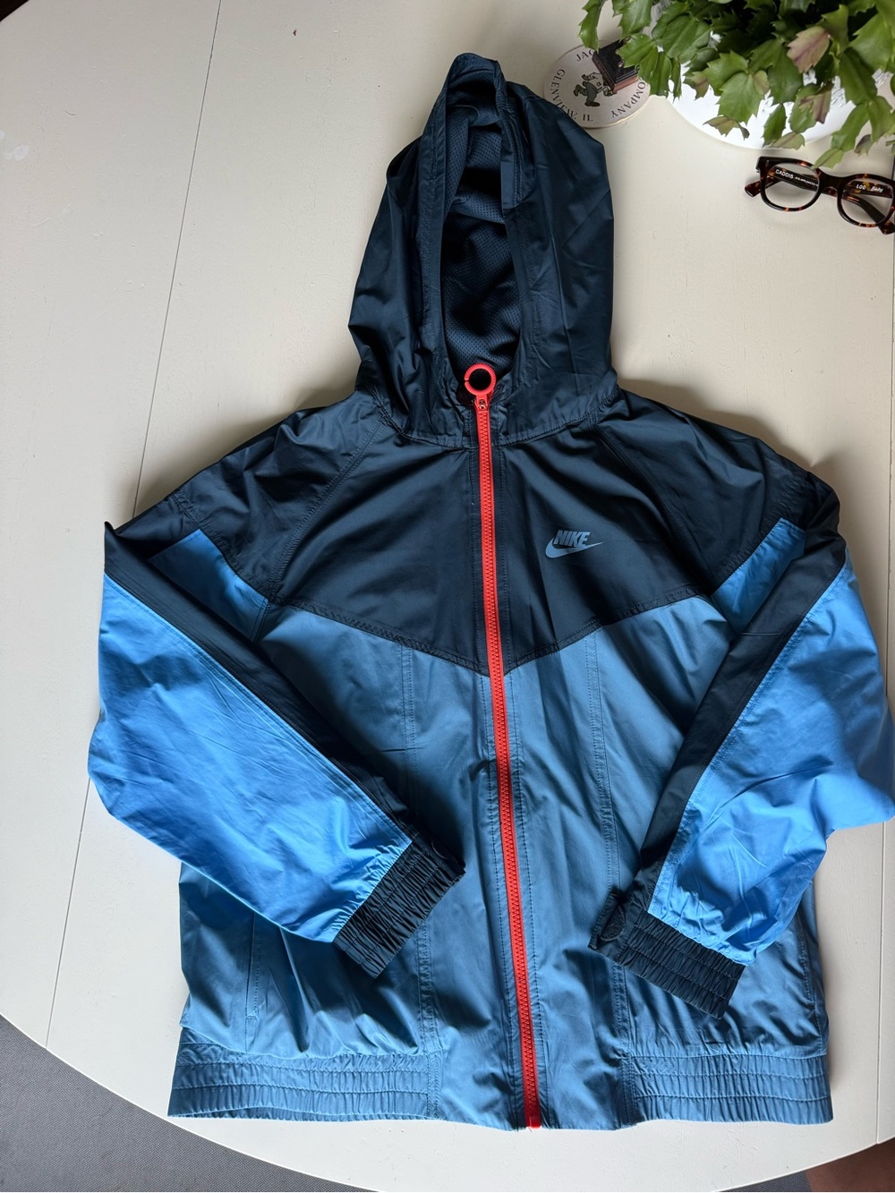 Nike Kids' Blue Colorblock Windbreaker Jacket